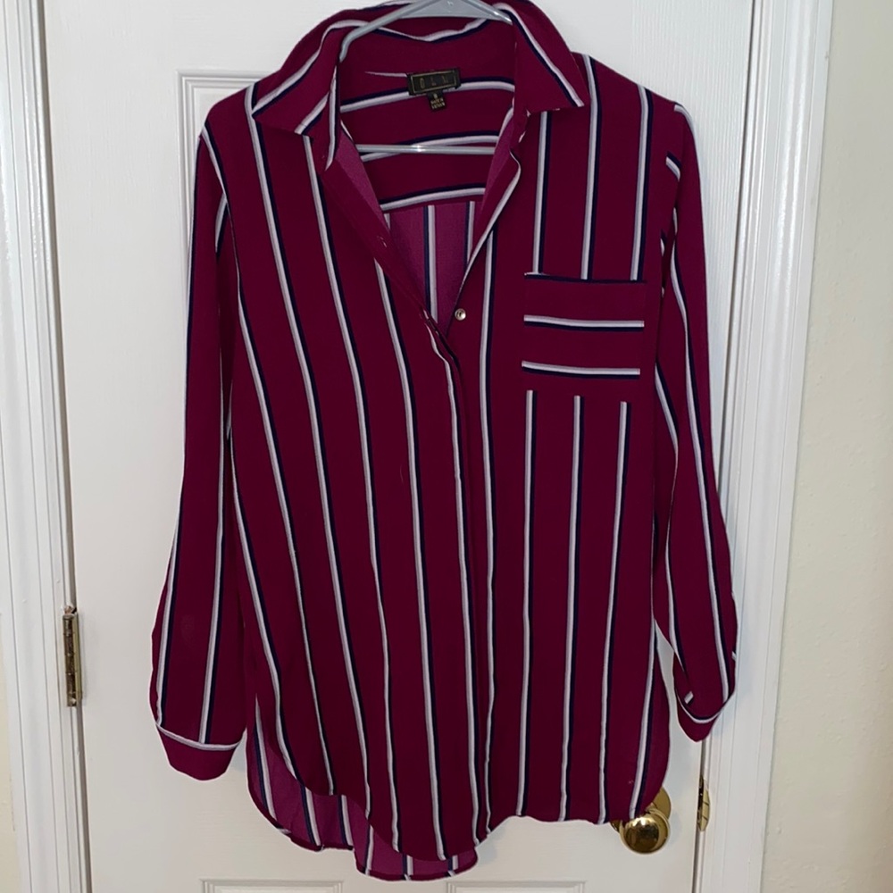 Striped Long Body Blouse